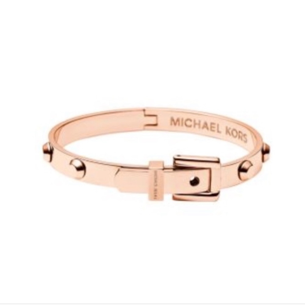 Micheal Kors astor belt bracelet rose gold